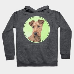 Irish Terrier Painting - Cute Original Dog Art Hoodie